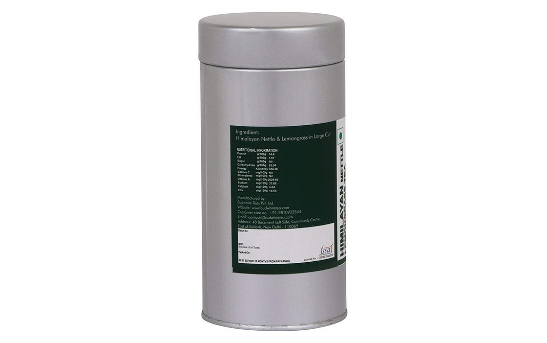 Bud White Himalayan Nettle Lemongrass Tea   Tin  50 grams